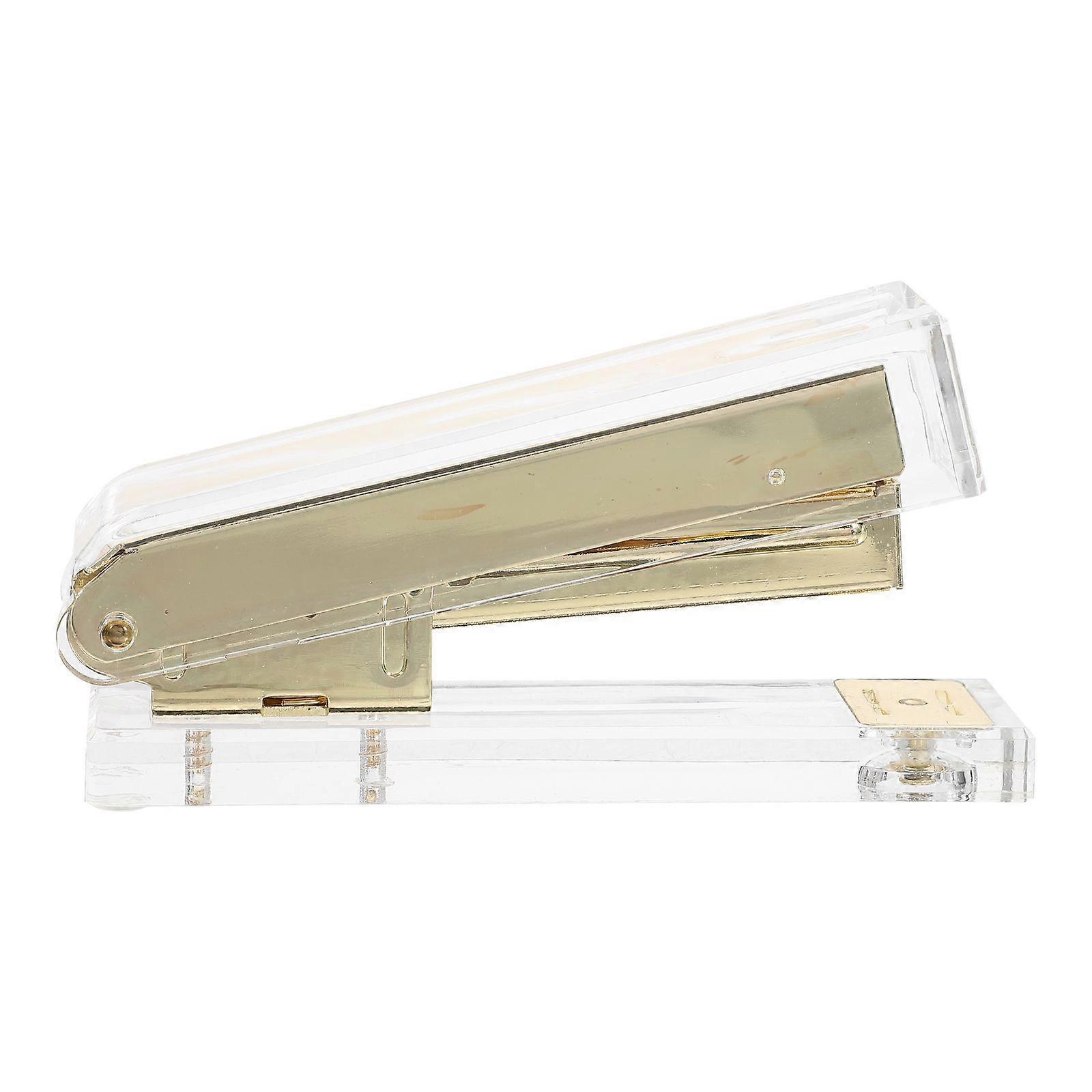 Acrylic Stapler Multi-function Hand Stapler Professional Office Stapler Office Supply