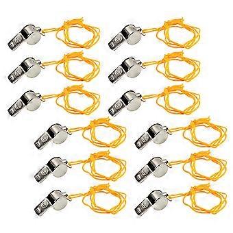 Metal Whistle Survival Whistle for Outdoor 12Pcs Emergency Multi-Use