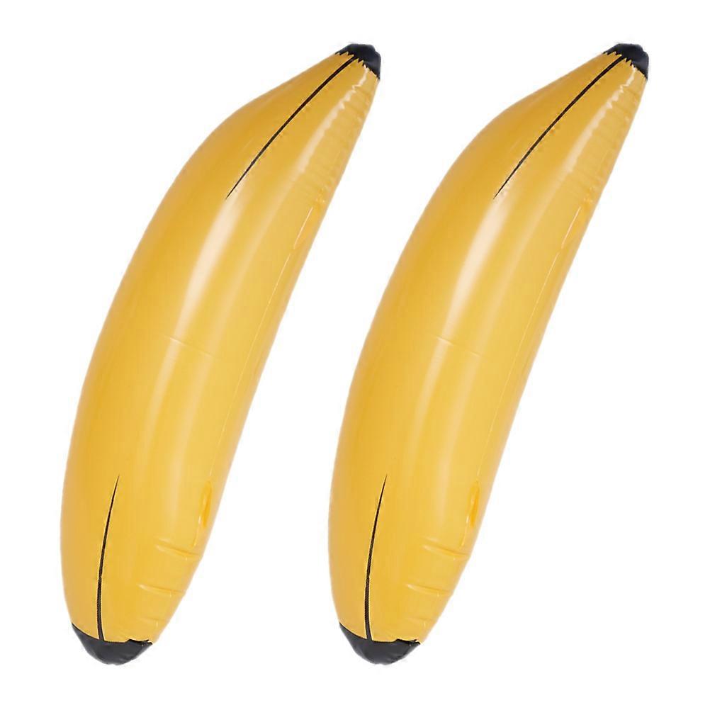 Assorted Color Inflatable Banana Playthings for Decoration 2Pcs Set
