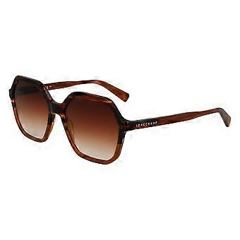 Solglasögon LONGCHAMP LO760S N 212 RANDIG BRUN/BRUN 56/17/140 KVINNA