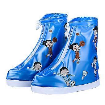 Non Slip Rainproof Shoe Covers with Zipper Closure for Children
