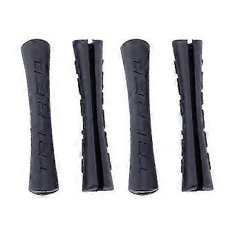 SHVY - Confezione da 4 pezzi di guaine protettive in plastica per tubo di bicicletta, cavo freno e linea (nere)