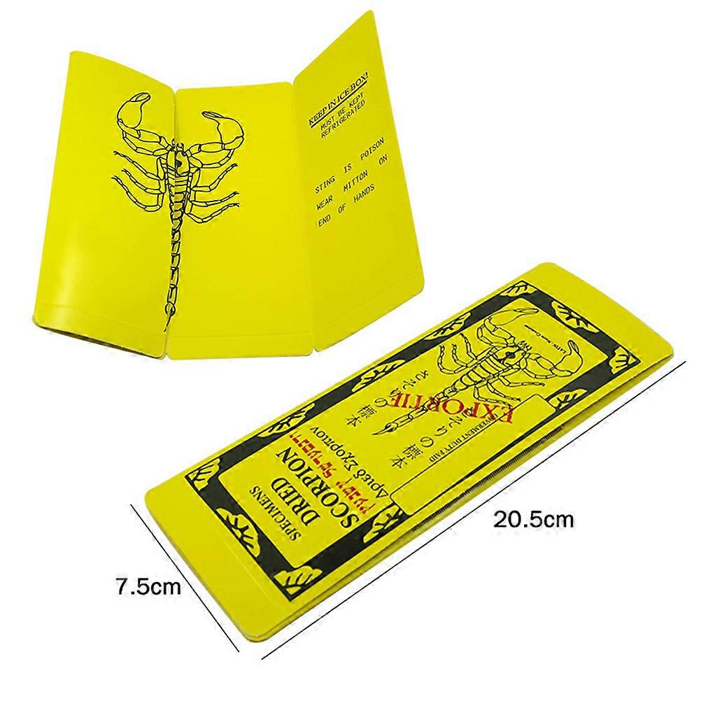 Magic Props Scorpion Specimen Tool for Playing 2Pcs Yellow Scorpion Shape