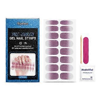 Vandfaste gel neglelak-klistermærker. Manicure i salonkvalitet på få minutter. Bryllup og formelle begivenheder.
