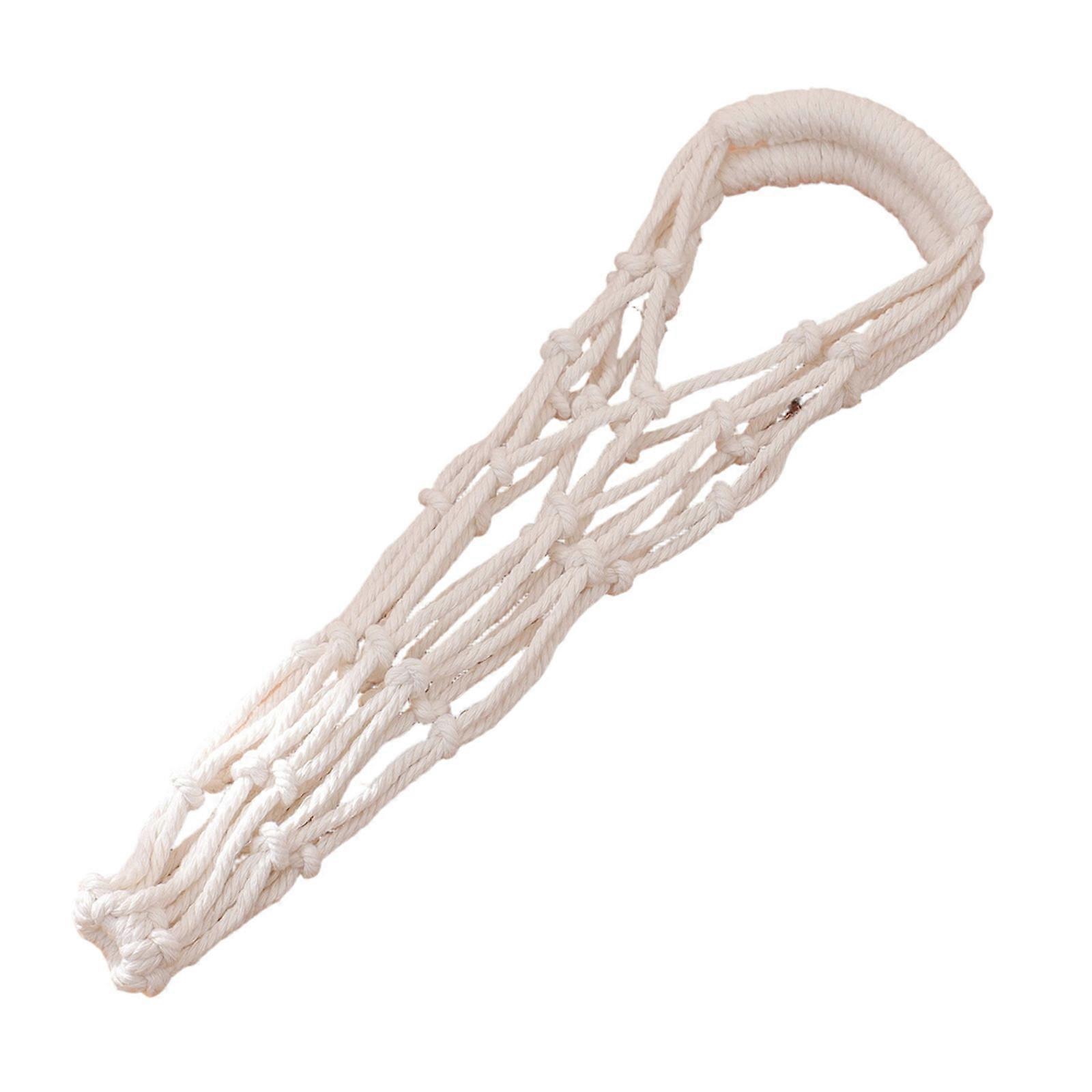 Porte-bouteille pratique tissé à la main, manchon pour gobelet, étui pour récipient à boisson, idéal pour la randonnée, le camping et l'école, blanc