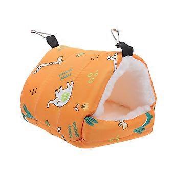 Lit suspendu pour hamster : nid pour perroquet – hamac d'hiver chaud pour petits animaux, abri pour cochon d'Inde, chinchilla, calopsitte – tente de couchage pour oiseaux