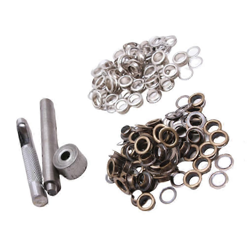 Button Fastener Grommets Kit with Tools for Clothes Use 100Set Multipurpose