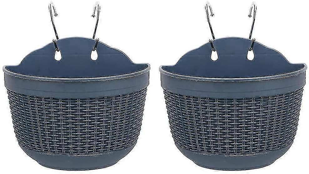 2pcs Hanging Flower Pots With Hooks