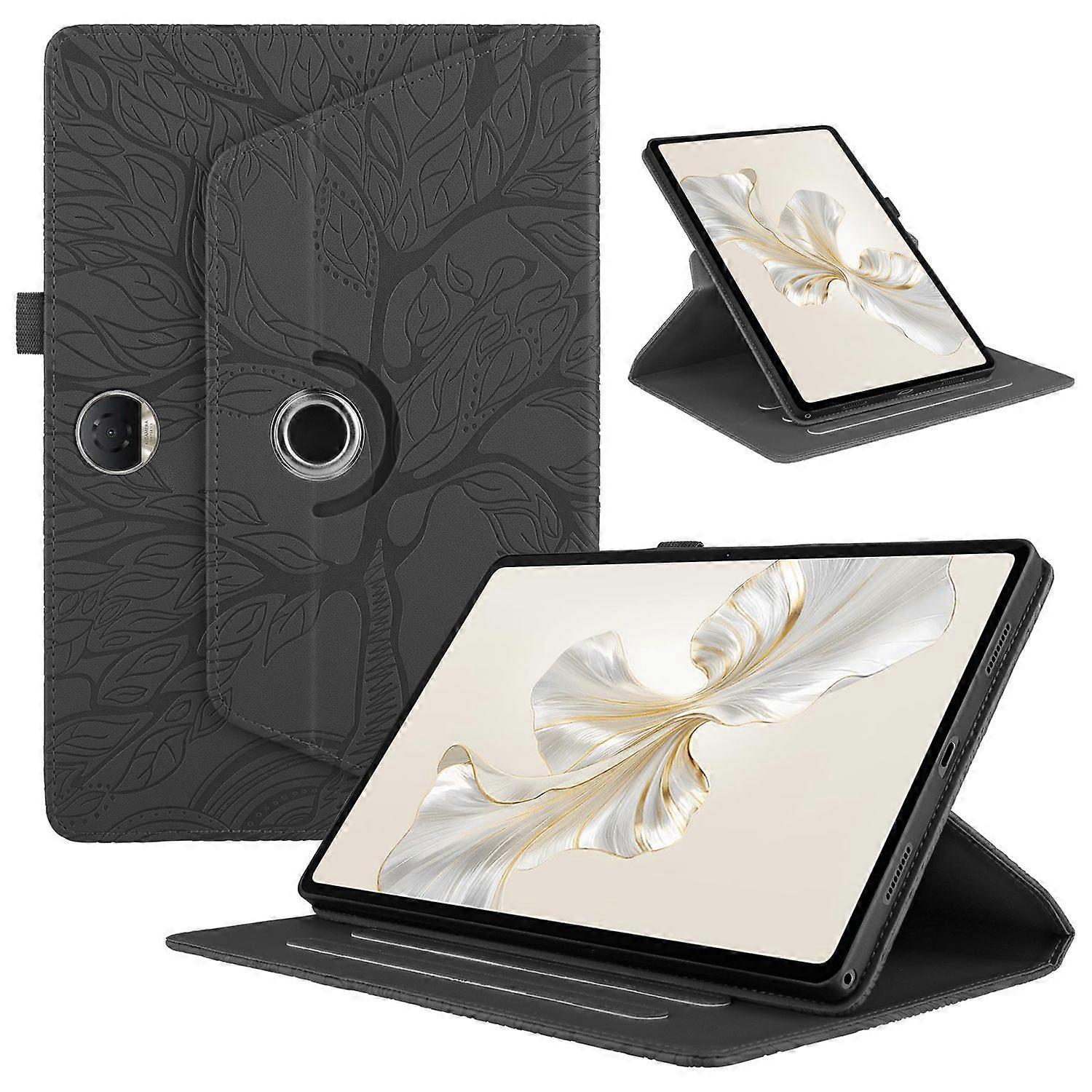 Flip Case for Honor Pad 9 360 Rotatable Shockproof Tablet Case with Vertical Bracket