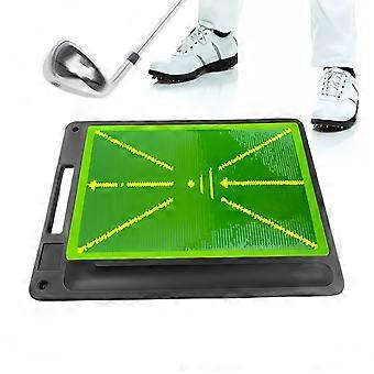 Golf Training Mat with Swing Trajectory Feedback, Ball Tray, Indoor Outdoor Golf Putting Green