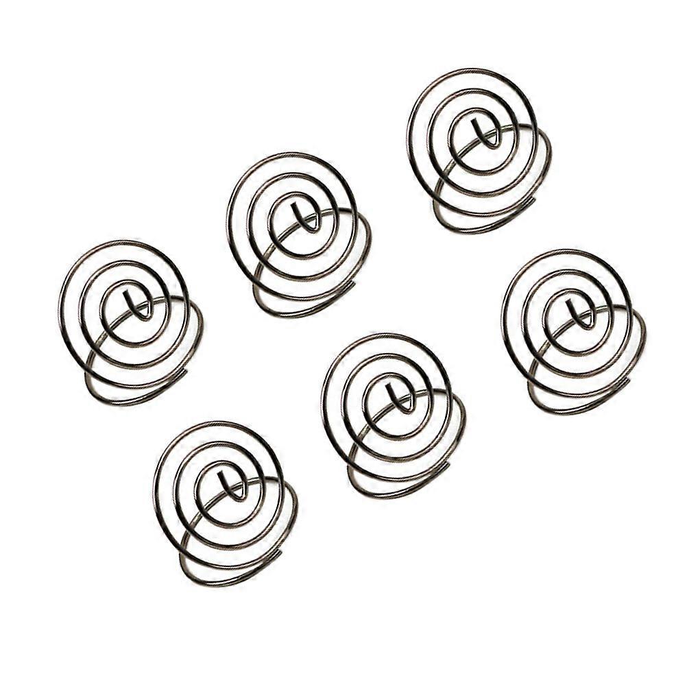 Table Number Holders Stainless Steel Creative Round Shape for 10Pcs