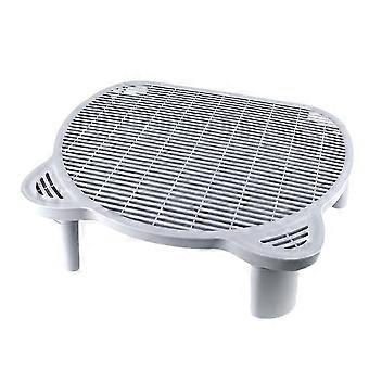 Adjustable Cat Ramp Litter Box Step Double Layer with Filter Function, Elevated Litter Box Ramp for Senior Cats Easy 26-27