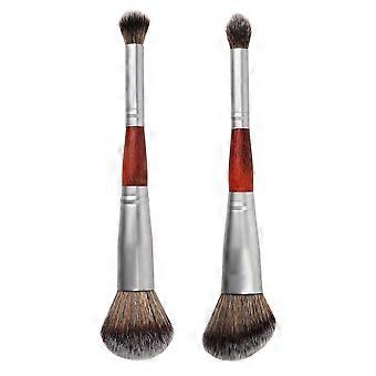 2pcs Doppelseitiges Make-up Lidschatten Frauen Make-up liefert Lidschatten Pinsel