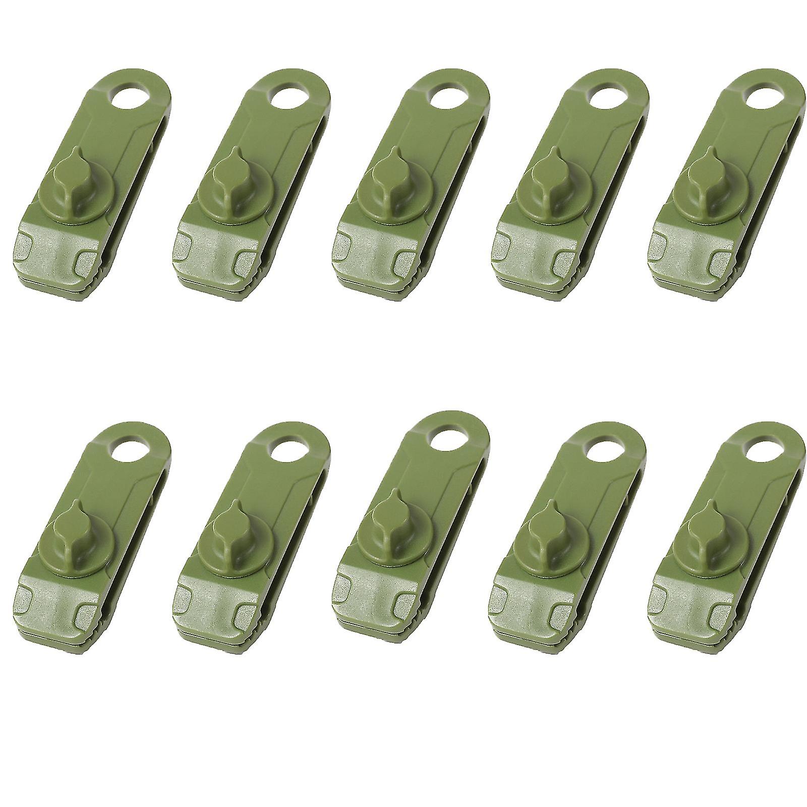 屋外テントルーフクリップサンシェード防風防止風ロープバックルテントクリップ10pc