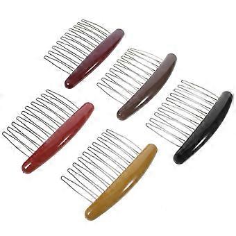 5pcs mulheres pentes laterais de cabelo francês torcer pentes de cabelo decorativo acessórios de cabelo meninas hairpin