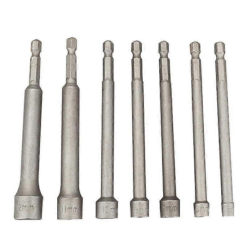 5-12mm Socket Wrench Bar Socket Wrench Set Long Hex Nut Driver Socket 2 Pieces