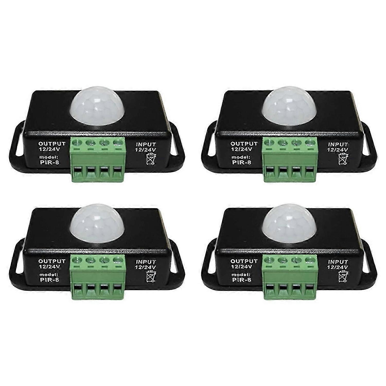 LED Motion Sensor 12V/24V DC, Motion Sensor Body Infrared Motion PIR Sensor Switch Automatic Wireles