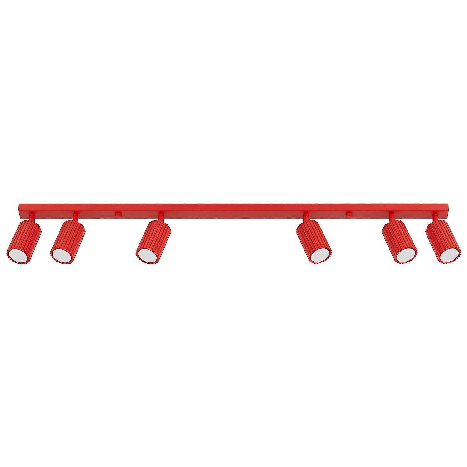 Ceiling lamp KARBON 6L red