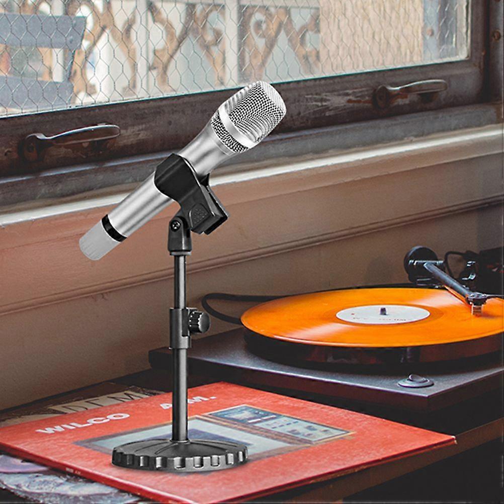 2 Pcs Microphone Clip Clamp Portable Stand Bracket Plastic