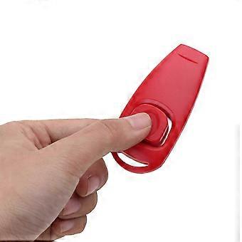 Pet Training Clicker Whistle with Keyring Dog Training Clickers Whistle Combo Perfect compatible with Behavioral Training Pink