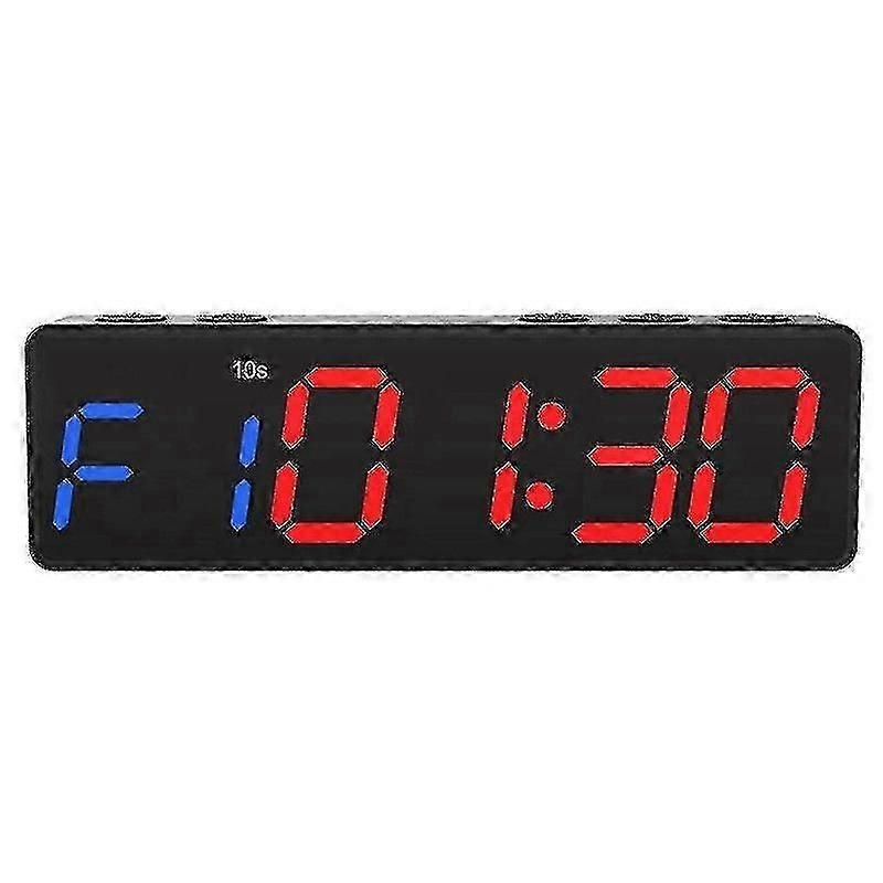 Gym Timer Interval Workout Clock Stopwatch compatible with Training Countdown and Count Up