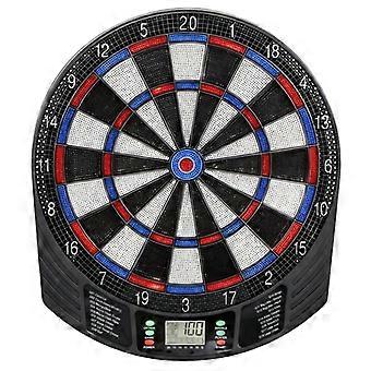 Electronic dartboard for 1-8 players, LCD display, 6 dart sets, multicolored