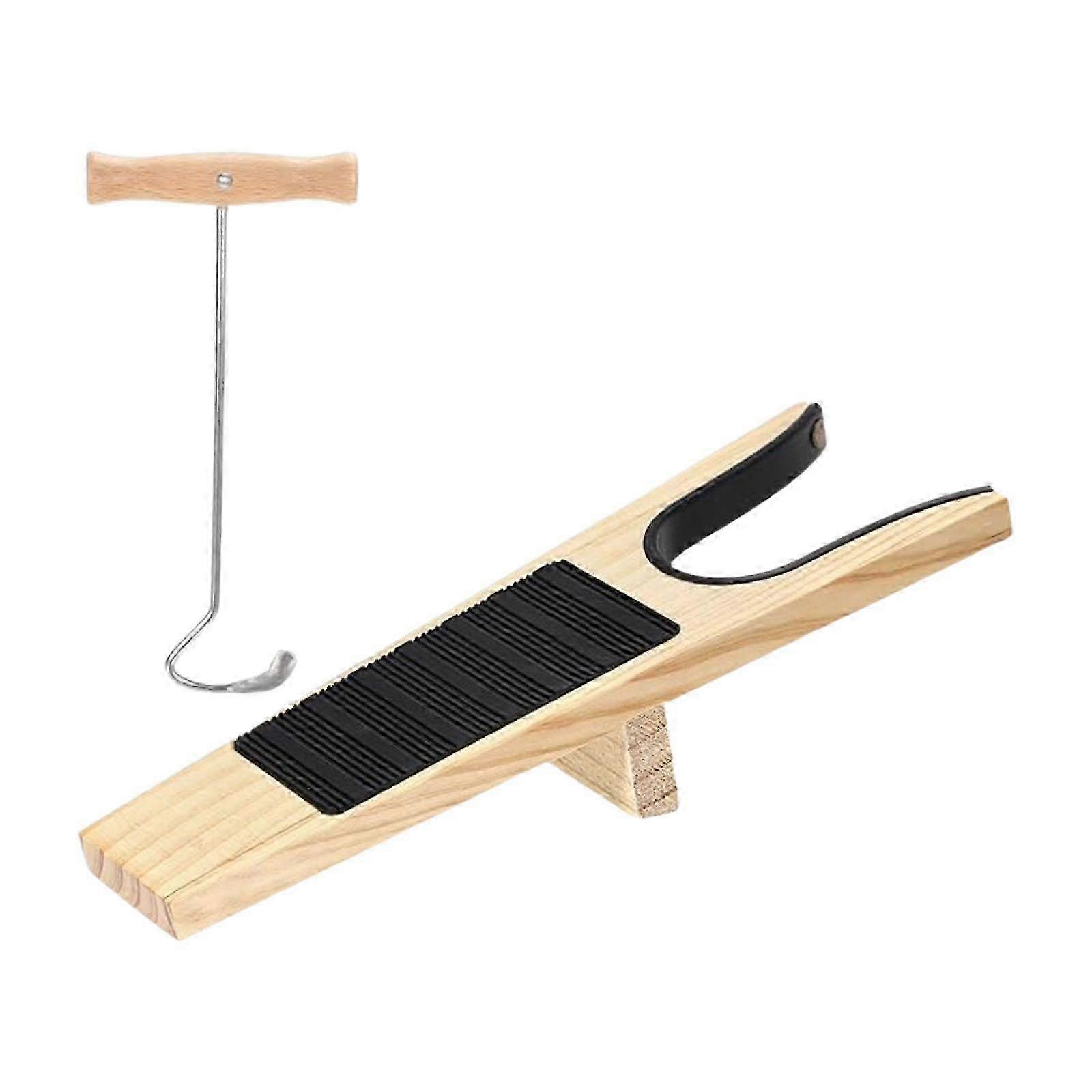 Solid Wood Boot Puller Steel Reinforced