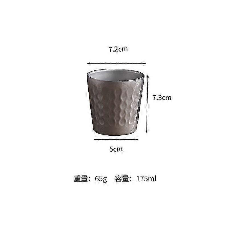 Double-Wall Retro Threaded Stainless Cup