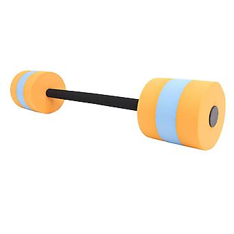 Lange Water Halters EVA Rubber PC Anti Slip Afneembare Drijvende Halter Fitness Barbell Apparatuur voor Water Aerobic Oefening Oranje en Blauw