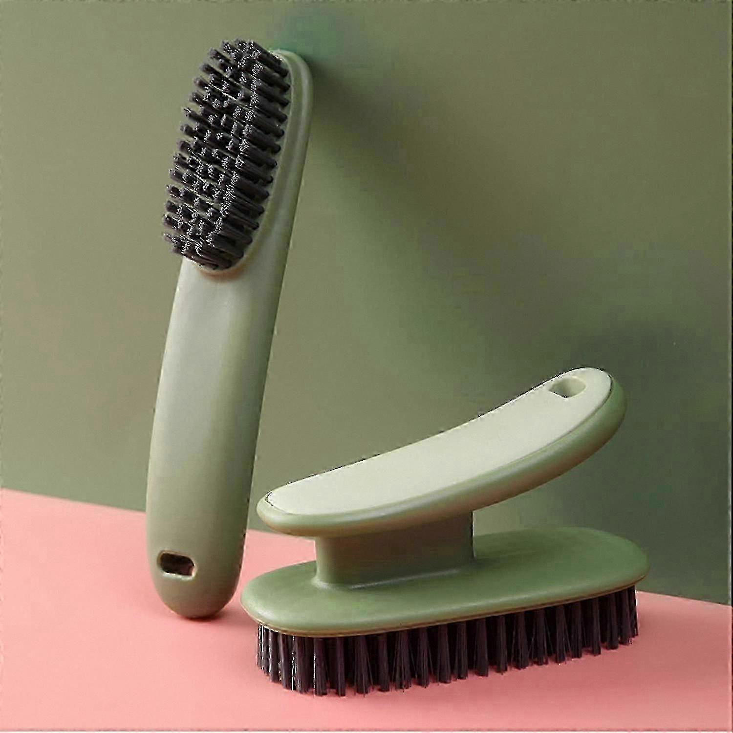 soft Household Scrub Brushes, 2-Pack, Green_HP