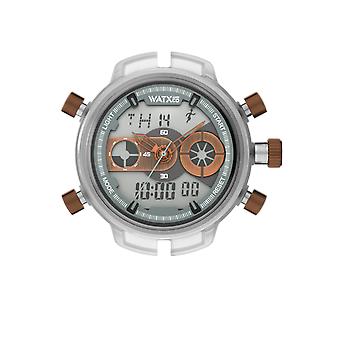 WATX & cores XXL rock Men ' s Watch analógico/digital de borracha de quartzo com pulseira de borracha RWA2717