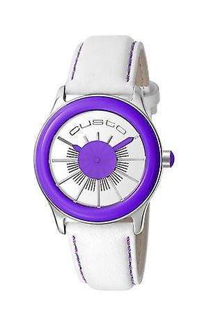 Custo on time funtime Quartz Analog Woman Watch with Cowhide Bracelet CU033603