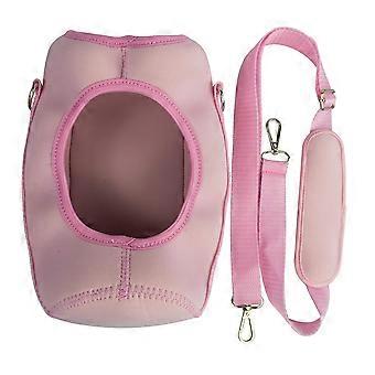 Outdoor Sports Water Bottle Carrier Holder Water Bottle Cover Bag with Adjustable Shoulder Strap Pink