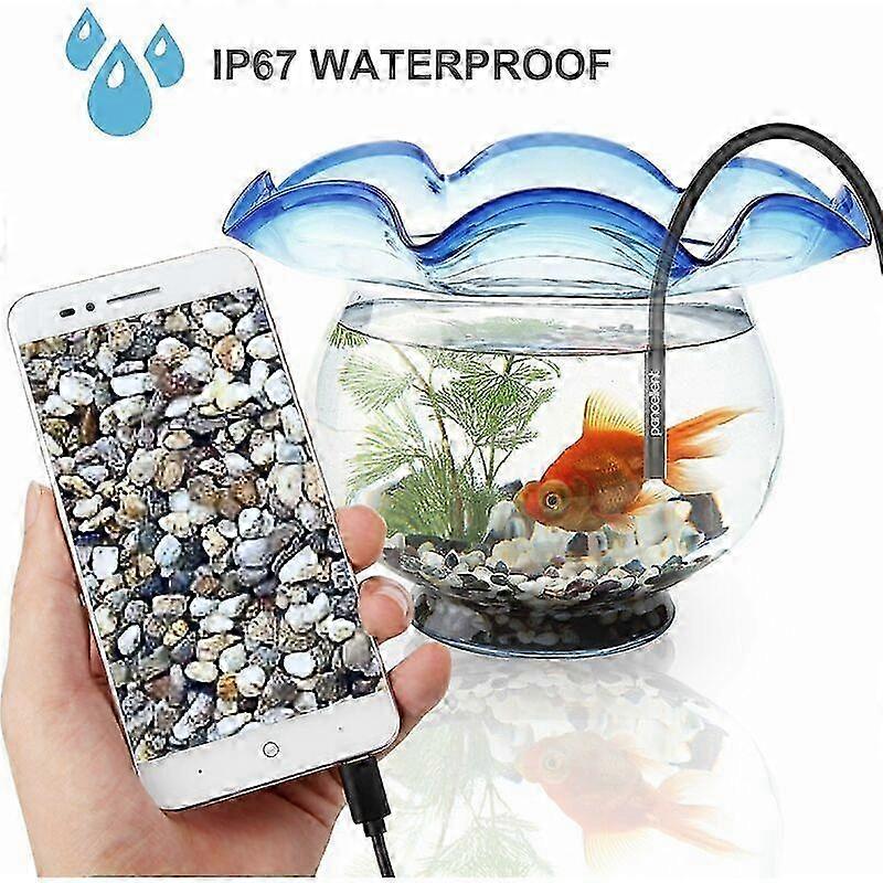Waterproof 7mm 2-in-1 Endoscope Camera