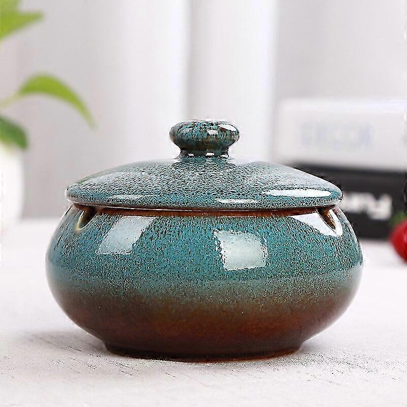 Ceramic Smokeless Ashtray With Lid