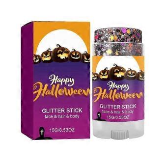 Halloween Glitter Stick Naturligt Skimmer för Ansikte och Kropp, Lila