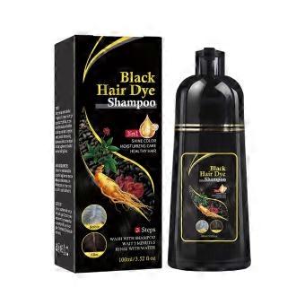 100ML Black Hair Dye Shampoo - Polygonum Darkening & Nourishing Hair Root Care jdd