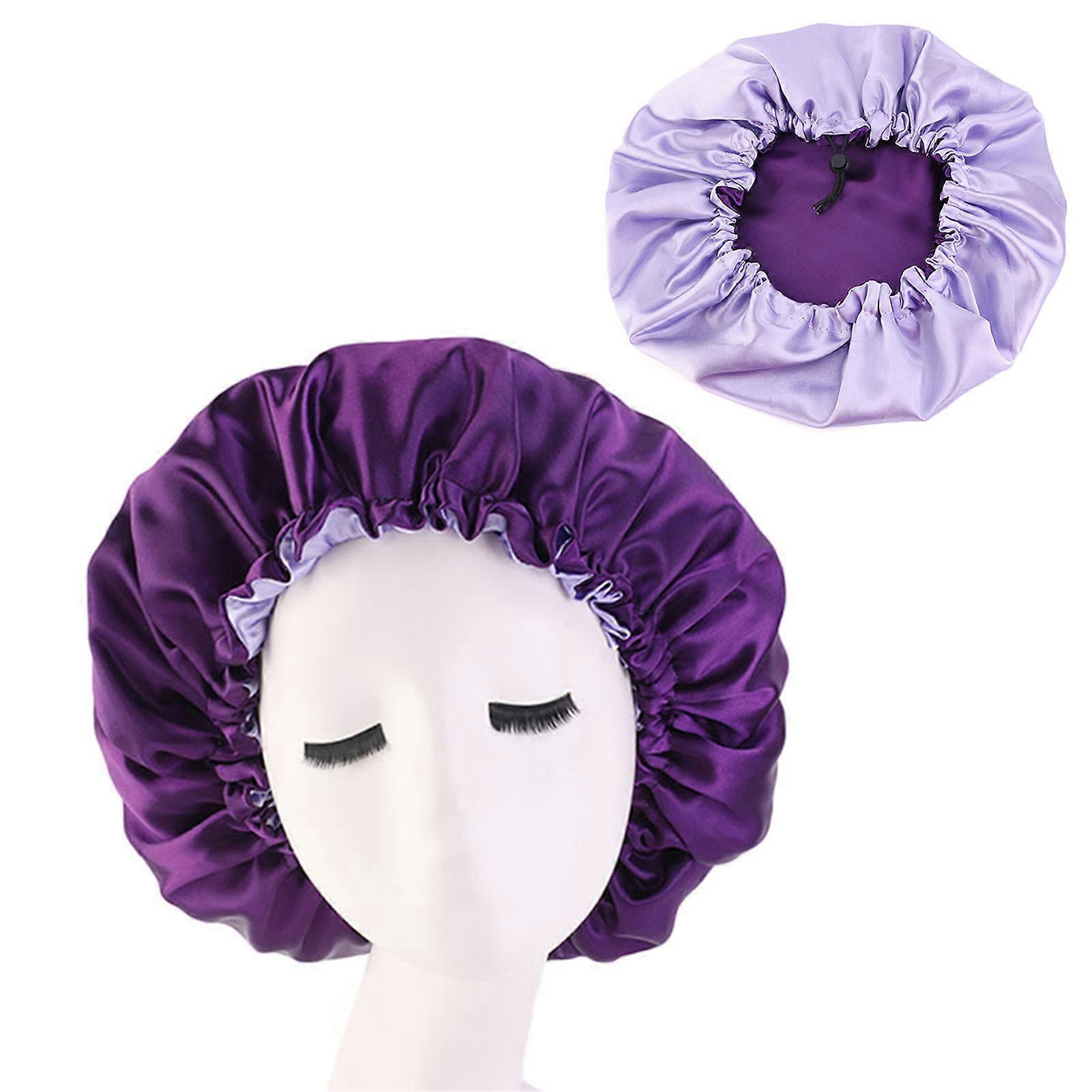 Satin Sleep Bonnet Adjustable Buckle