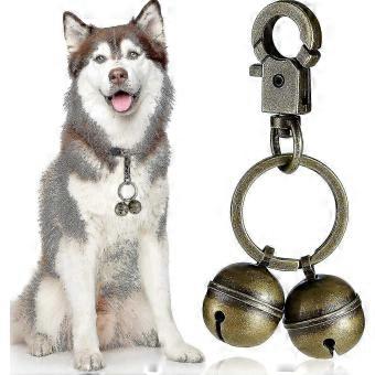 Extra Loud Pair of Durable Brass Pet Bells for Cat and Dog Collars