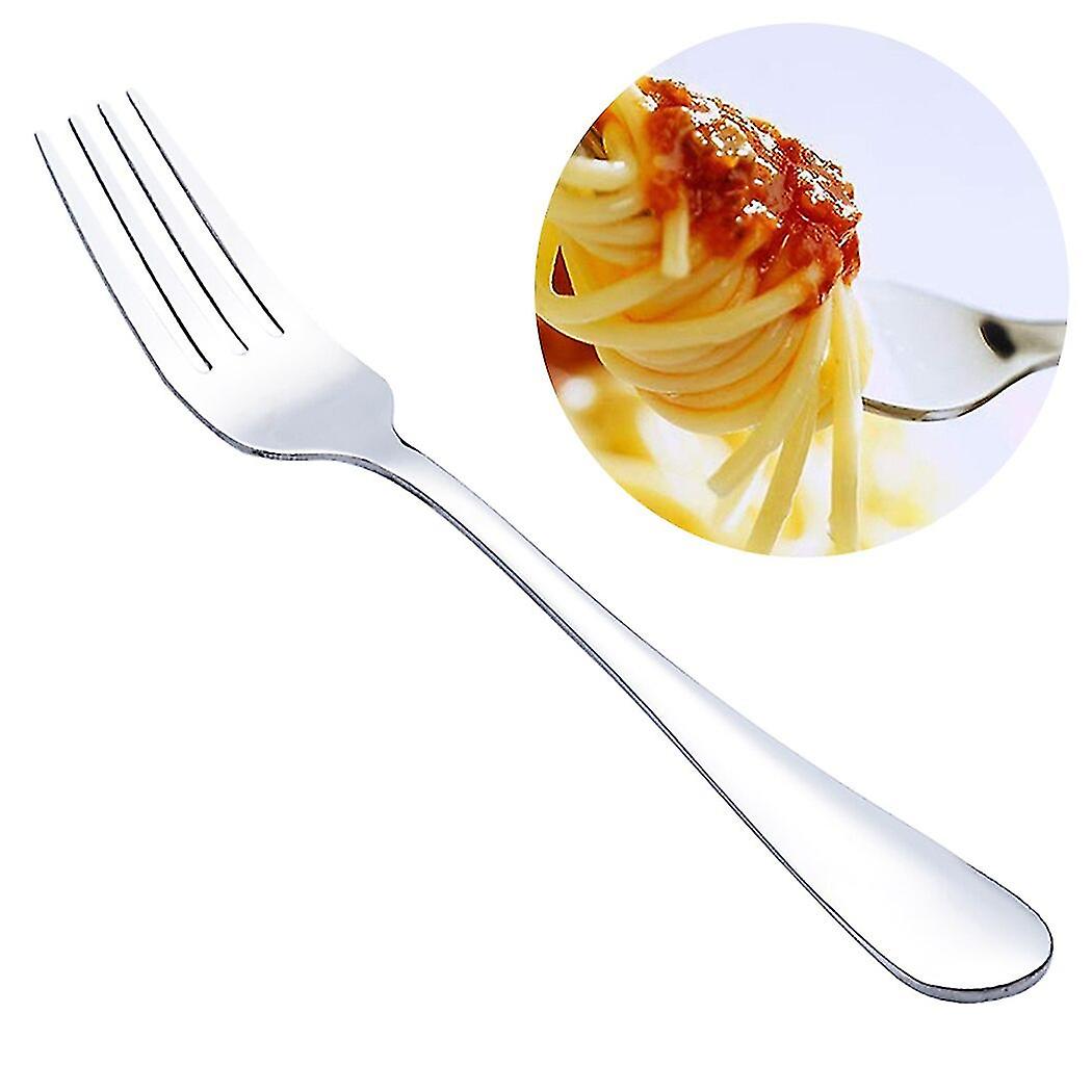 Dinner Fork Stainless Steel Salad Fork Cake Fork Tableware Dessert Fork For Restaurant Fruit Snack Dinnerware Party Utensils