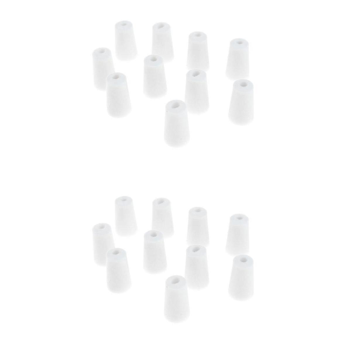 20 Pieces Rubber Stopper Lab Tapered Plugs for Flask Test Tubes