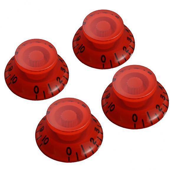 4xAcrylic Guitar Speed Control Knobs for LP Electric Guitar Replacement Red