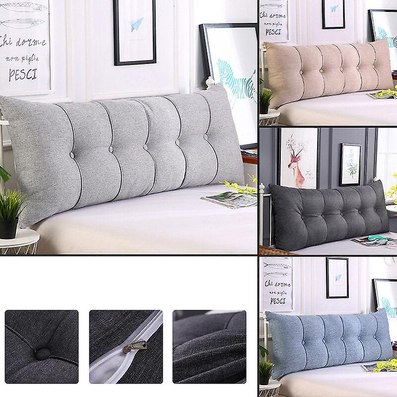 Large Suede Back Cushion - Multifunctional Pillow For Bed, Sofa, Or Seat Decor