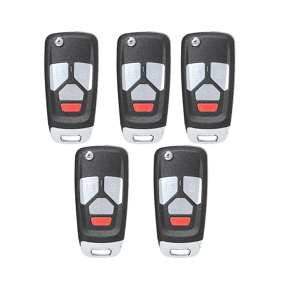 For Xnau02en Universal Wire Remote Key Flip 4 Button For Style For Vvdi Key Tool 5pcs/lot