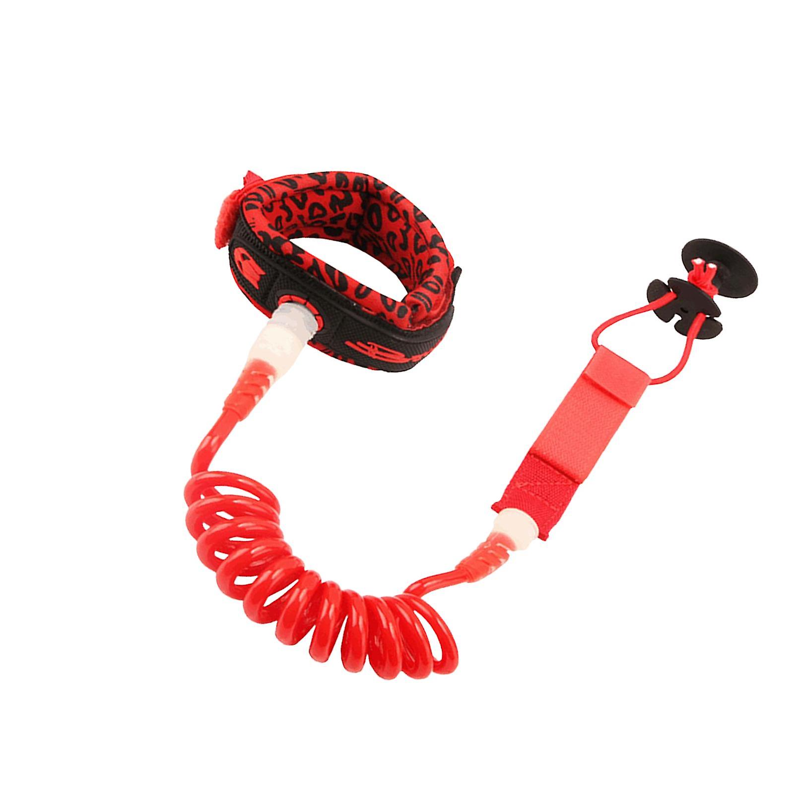 Surfboard Leash Elastic Rope for Longboard Surfboard Accessories red