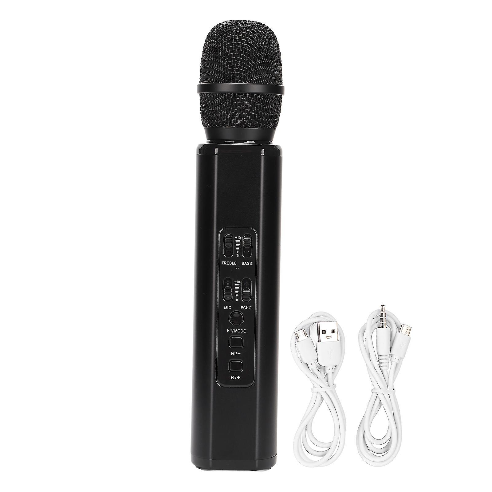 Black K6 Wireless Handheld Microphone & Speaker for Devices