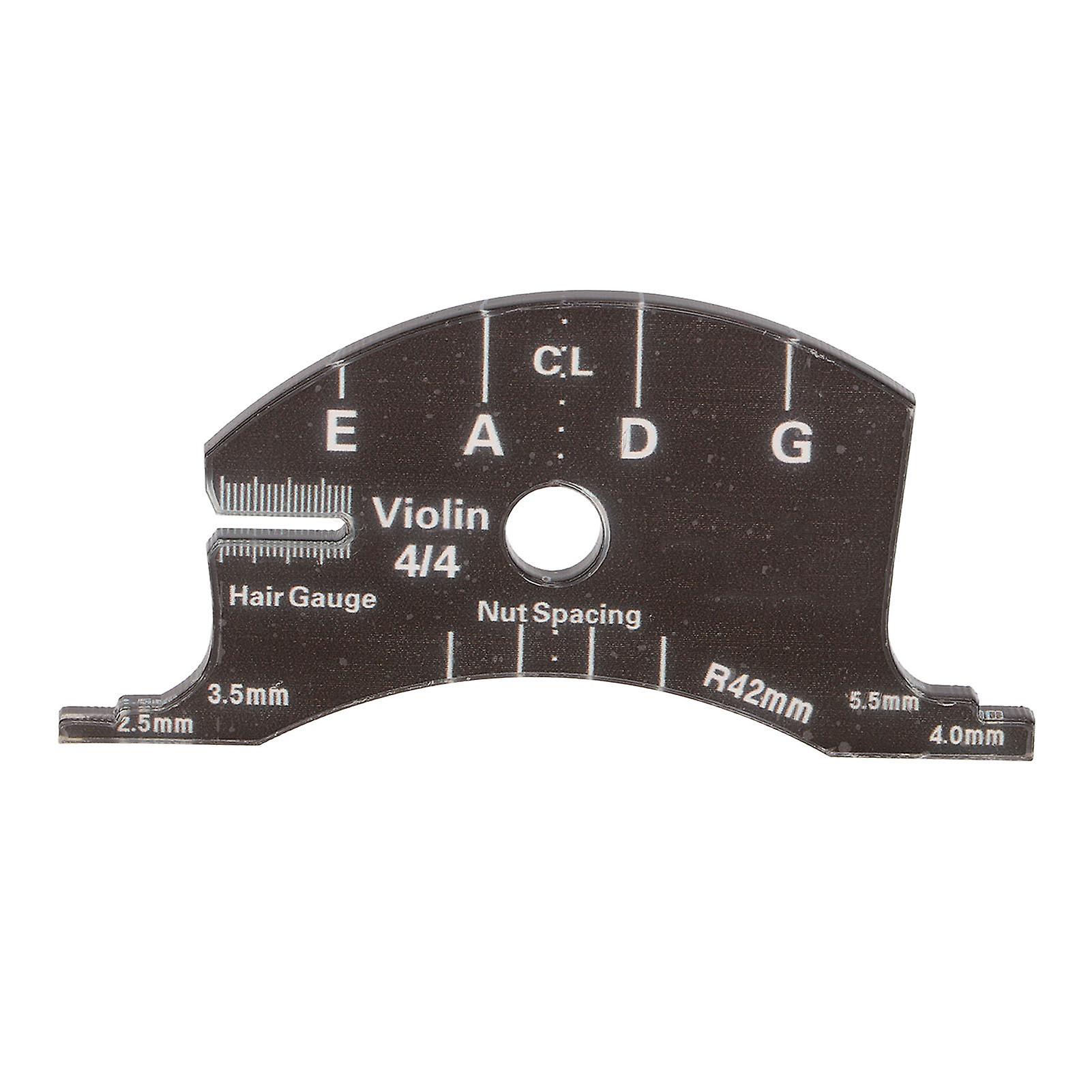 Violin Bridge Reference Tool Acrylic Accurate Violin Bridge Mold Fingerboard Making Template Measure Tool 4/4