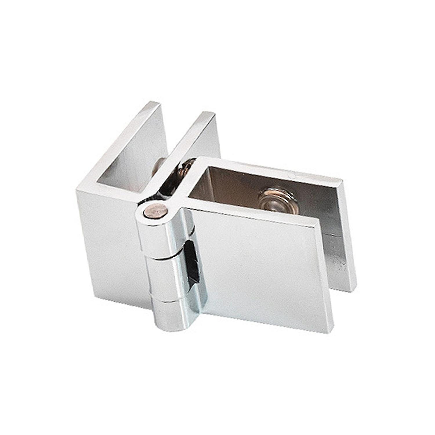 Glass Hinge Durable Long Lifespan Rotatable Simple Operation Anti-rust Bathroom Supply Alloy Punchin