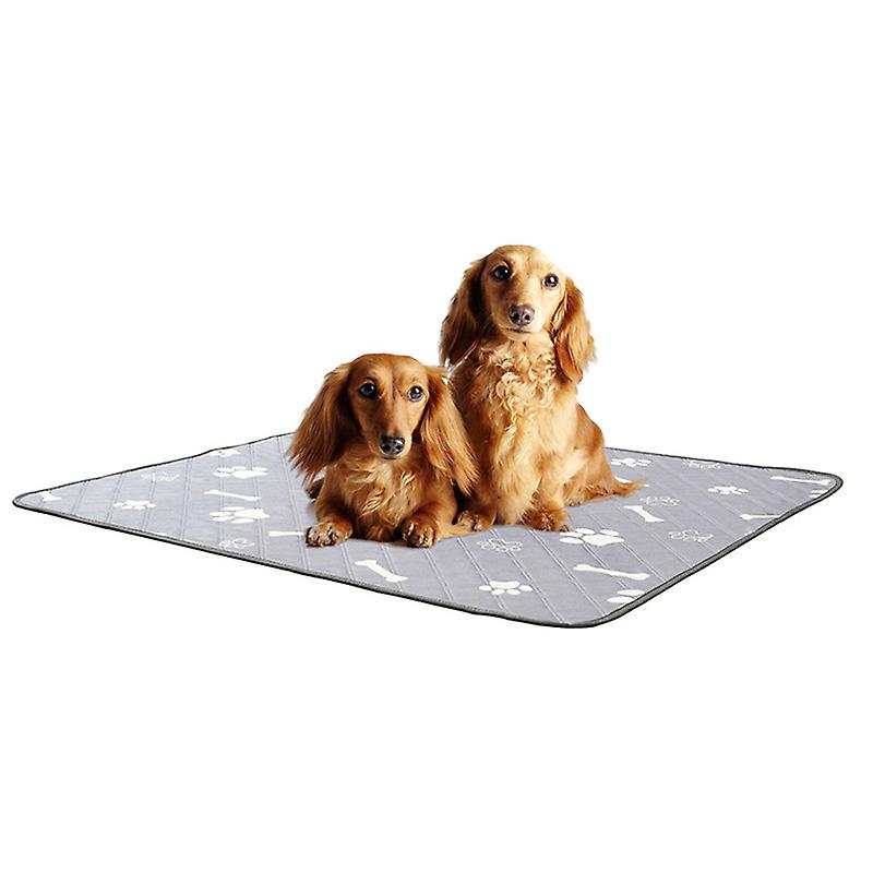 Dog Washable Pee Pads 60x45cm Reusable Waterproof Bone Pattern