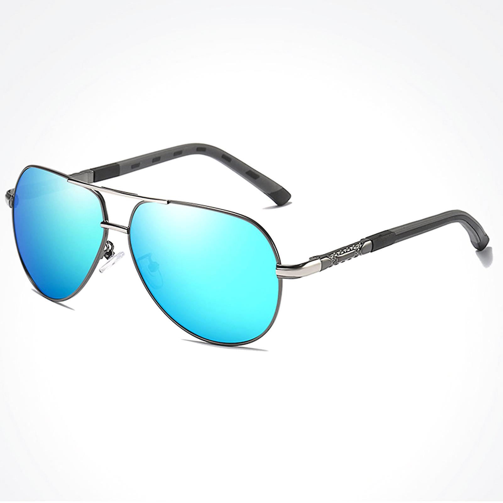 Polarised Sunglasses for Men Ultralight Retro Metal Frame Driving Sports Glasse